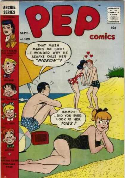 Pep Comics 129 - Pep Comics - Archie Series - Beach - Sept - Pigeon