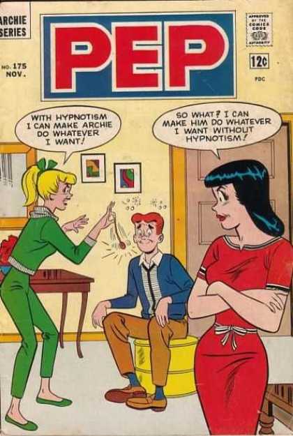 Pep Comics 175 - Archie Series - Comics Code - Girls - Boy - Hypnotism
