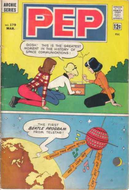 Pep Comics 179 - Pep - Science Fiction - American - Beatles - Sattelite