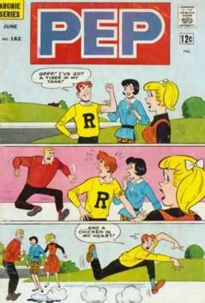 Pep Comics 182 - High School - Cheerleading - Pom Poms - Rah Rah - Spirit