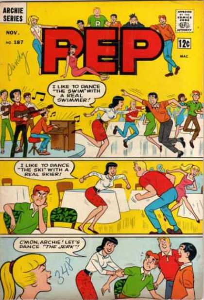 Pep Comics 187 - Dancing - Band - Music - The Jerk - Tables
