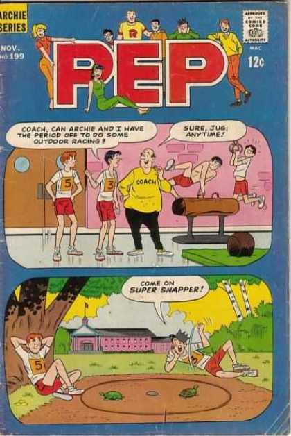 Pep Comics 199 - Archie - Jug - Pommel Horse - Turtles - Rings