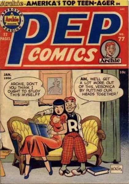Pep Comics 77 - Archie - Veronica - Homework - Books - Studying