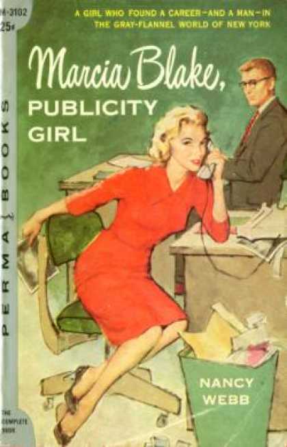 Perma Books - Marcia Blake, Publicity Girl - Nancy Webb