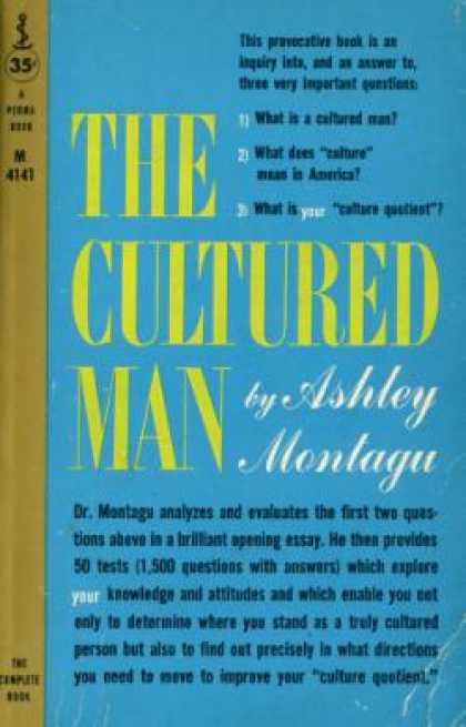 Perma Books - The Cultured Man - Ashley Montagu