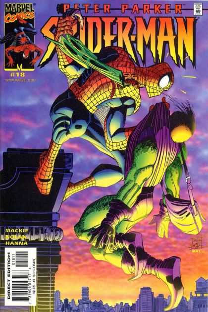 Peter Parker: Spider-Man 18 - Spidy - Purple Clouds - Twilight - Building Top - City - John Romita