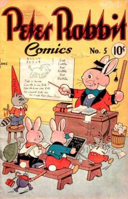 Peter Rabbit 5 - Ruler - Ink Spill - Dunce - Slingshot - Tail