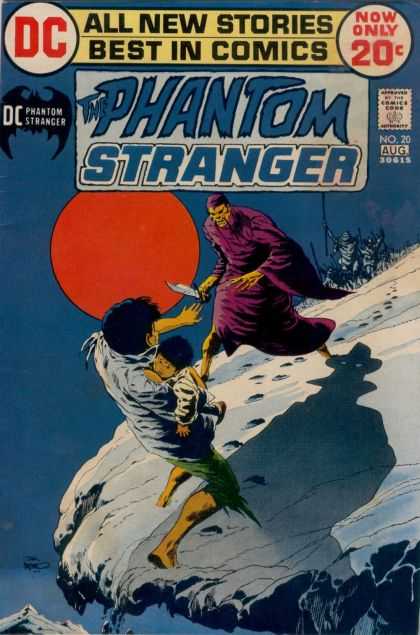 Phantom Stranger 20 - Snow - Red Moon - Cliff - Knife - Child - Jim Aparo
