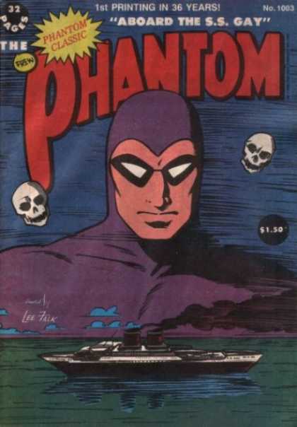 Phantom 1003 - Ocean - Boat - Skulls - Purple Suit - Clouds