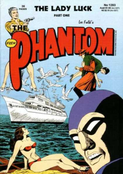Phantom 1283 - The Lady Luck - Woman - Lee Falk - Seagulls - Yacht - Jim Shepherd