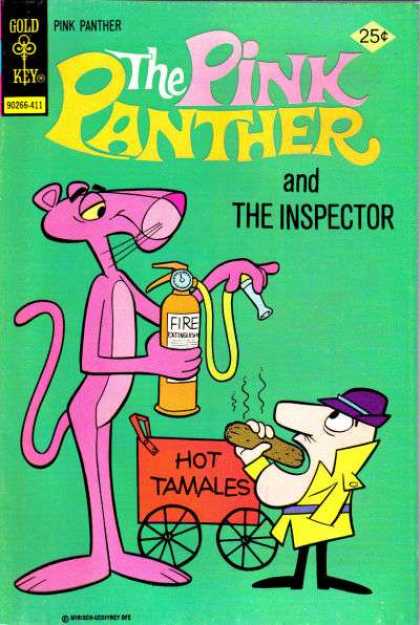 Pink Panther 23 - Hot Dog - Man - Fire Extinguisher - Hat - Pushcart