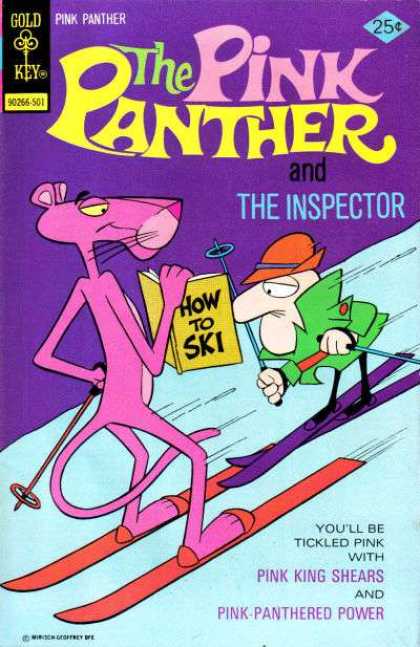 Pink Panther 24 - Gold Key - The Inspector - How To Ski - Pink King Shears - Pink-panthered Power