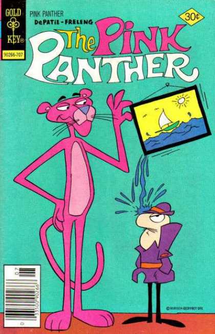 Pink Panther 45 - Depatie Freleng - Gold Key - Thinking Cap - Cleaver Boy - Great Cat