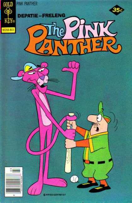 Pink Panther 50 - Depatie - Freleng - Gold Key - Baseball - Bat