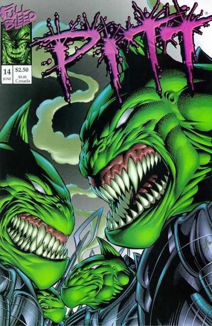 Pitt 14 - Full Bleed - Green - Teeth - Monster - Scary - Dale Keown