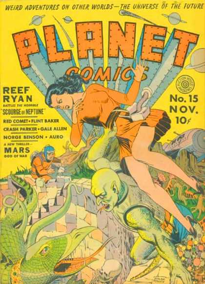 Planet Comics 15 - Reef Ryan - Scourge Of Neptune - Mars - Red Comet - Crash Parker