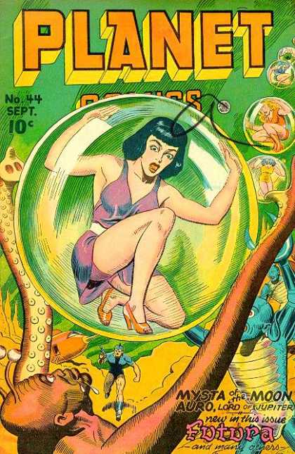 Planet Comics 44 - Woman - Bubble - Alien - Futura - Mysta Of The Moon