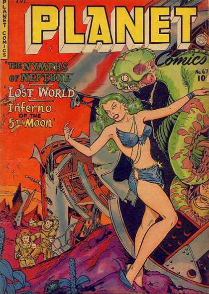 Skull - Lady - Girl - War Planet Comics 67 - Skull - Lady - Girl - War