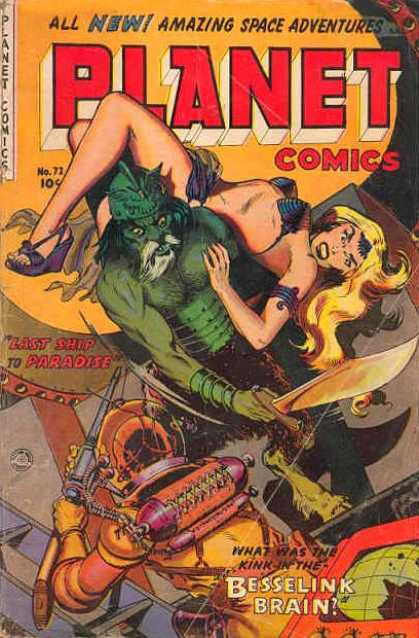 Golden Age - Planet Comics - Pulp - Bikini - Aliens Planet Comics 72 - Golden Age - Planet Comics - Pulp - Bikini - Aliens