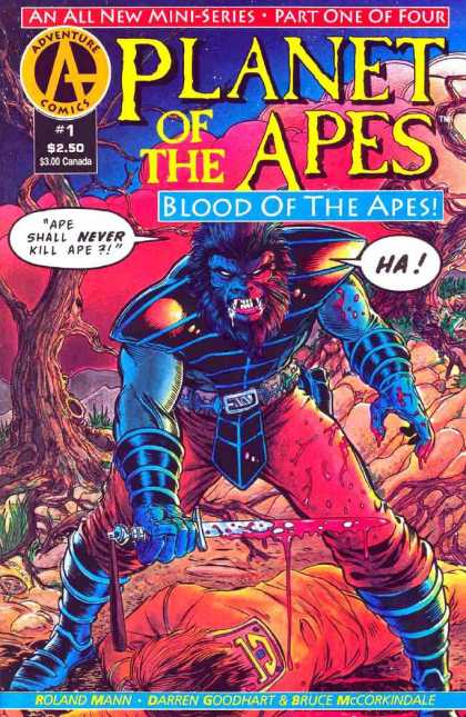 Planet of the Apes: Blood of the Apes 1 - Ape Shall Never Kill Ape - Bloody Knife - Roland Mann - Darren Goodhart - Bruce Mccorkindale