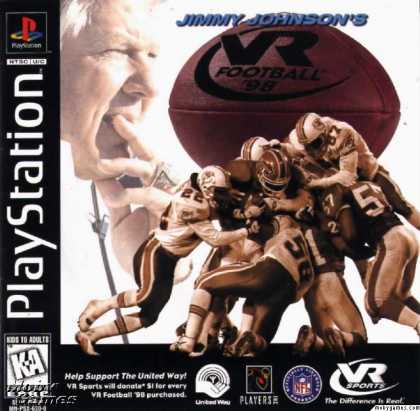 PlayStation Games - Jimmy Johnson's VR Football '98