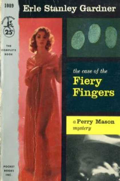 Pocket Books - Perry Mason the Case of the Fiery Fingers - Erle Stanley Gardner