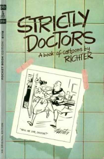 Pocket Books - Strictly Doctors, a Book of Cartoons By Richter - Mischa Richter