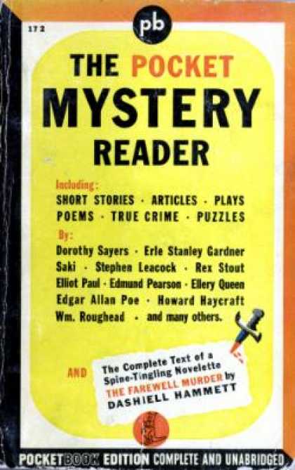 Pocket Books - The Pocket Mystery Reader. - Lee; Hammett, Dashiell Wright