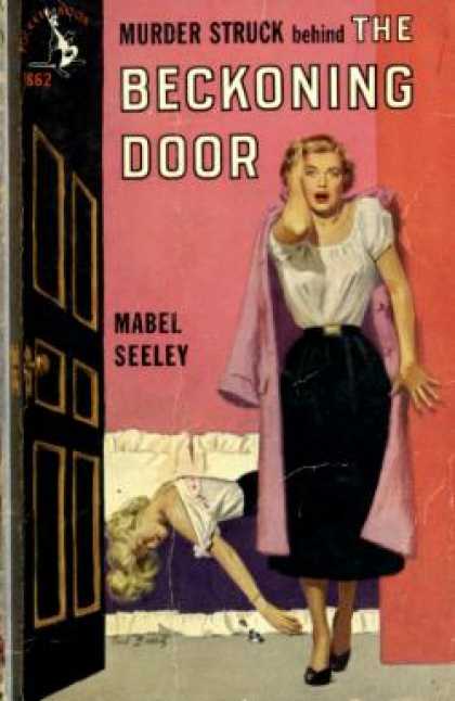 Pocket Books - Murder struck behind the beckoning door - Mabel Seeley