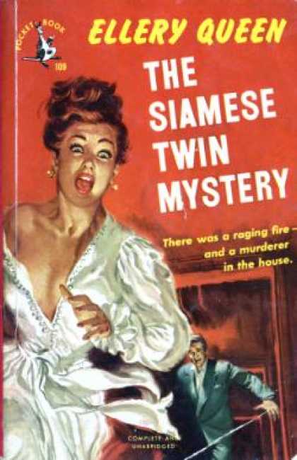 Pocket Books - The Siamese Twin Mystery - Ellery Queen