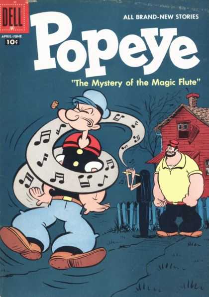 Popeye 40 - The Mystery Of The Magic Flute - Pipe - Dell - Brutus - All Brand-new Stories