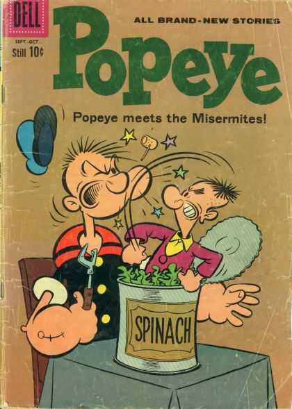 Popeye 55 - Spinach - Misermites - Sailor - Stories - Vintage