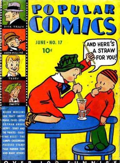 Popular Comics 17 - Dick Tracy - Cap - June No17 - Terry - Smitty