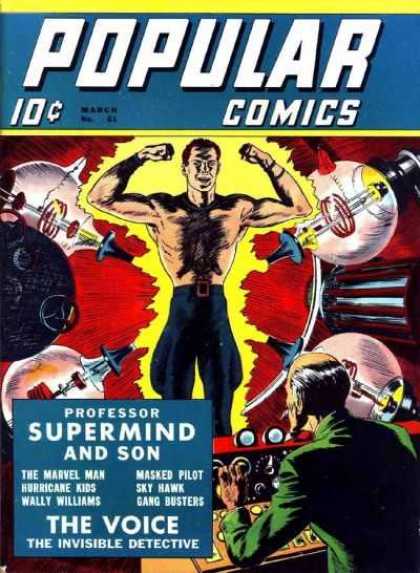 Popular Comics 61 - Professor Supermind - Man - Lazer - Popular Comics - Strange Machine