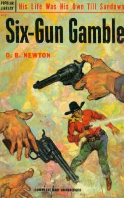 Popular Library - Six-gun Gamble - D. B. Newton