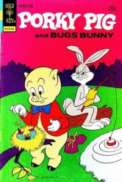 Fishing - Worms - Birds - Nest - Can Porky Pig 54 - Fishing - Worms - Birds - Nest - Can