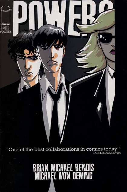 Powers 23 - The Secret - Secret Agents - Three In Black - Brian Michael Bendis - The Woman And Her Two Man - Michael Oeming