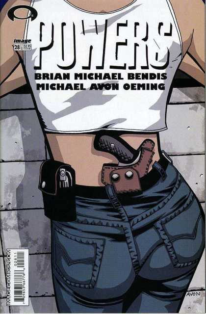 Powers 28 - Brian Michael Bendis - Michael Avon Oeming - Gun - Holster - Michael Oeming