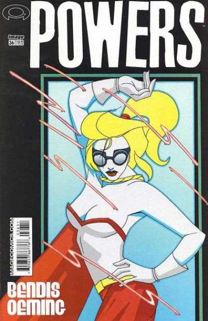 Powers 36 - Bendis Oeming - Googles - Gloves - Red - Cape - Michael Oeming