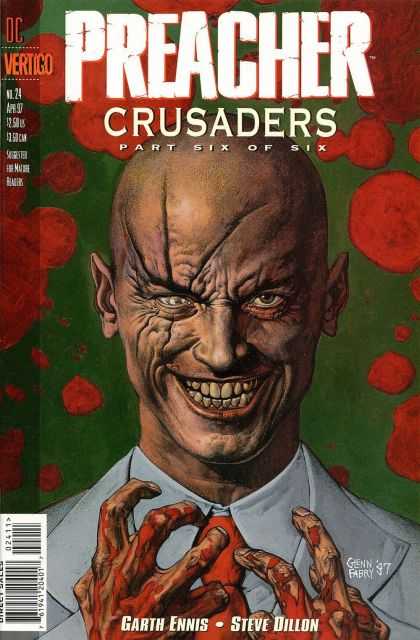 Preacher 24 - Bald - Blood - Messed Up Eye - Part Six Of Six - Glenn Fabry