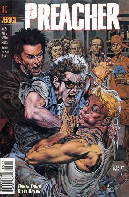 Preacher 28 - Choke - Garth Ennis - People - Eyeglass - Glass