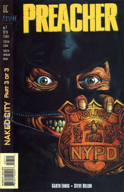Preacher 7 - Naked City Part 3 Of 3 - Nypd - Police Badge - Garth Ennis - Steve Dillion