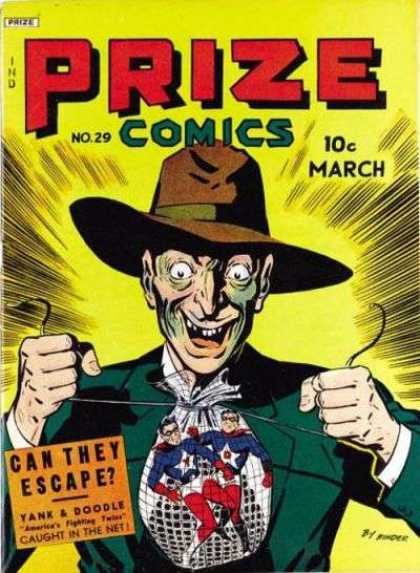 Prize Comics 29 - Yank - Doodle - Brown Hat - Bagged - White Stars