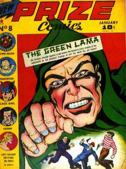 Prize Comics 8 - Green - Lama - Black Owl - Robbers - Criminals