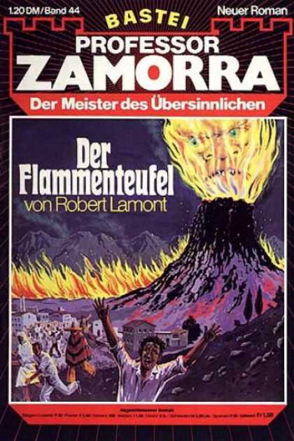 Professor Zamorra - Der Flammenteufel - Volcano - Mountains - Fire - Village