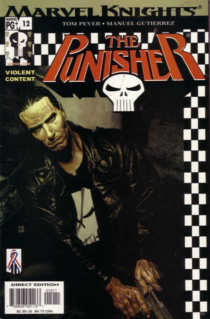 Punisher (2000) 12 - Pistol - Frown - Dark - Leather Jacket - Shadows - Tim Bradstreet