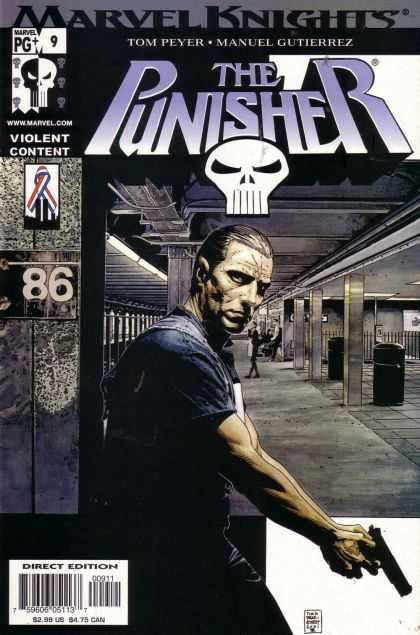 Punisher (2000) 9 - Violent Content - Direct Edition - Tom Peyer - Manuel Gutierrez - Marvel Knights - Tim Bradstreet