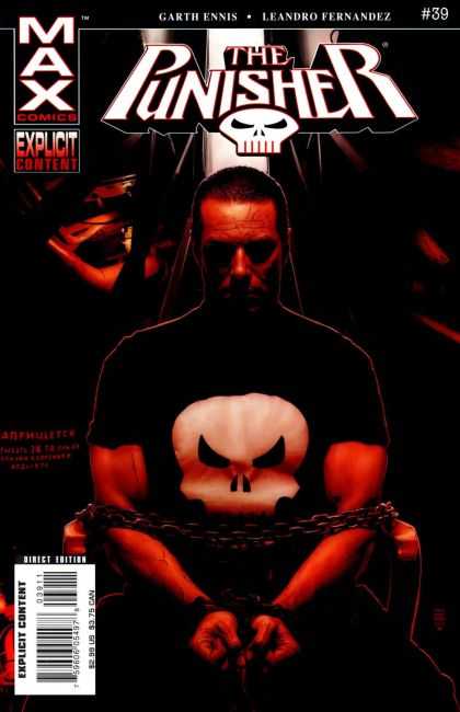 Punisher (2004) 39 - Max Comics - Explicit Content - Red - White - Skull - Tim Bradstreet