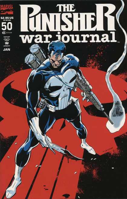 Punisher War Journal 50 - Marvel Comics - January - White Gloves - Red Skull - Bloody Knife