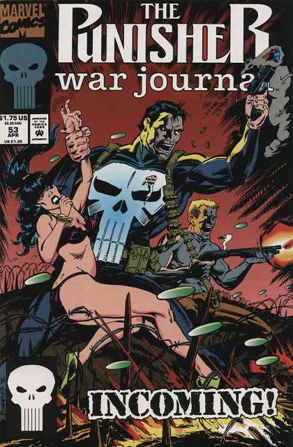 Rifle - Lady Captive - Villian - Skull With Elongated Teeth - Incoming Punisher War Journal 53 - Rifle - Lady Captive - Villian - Skull With Elongated Teeth - Incoming